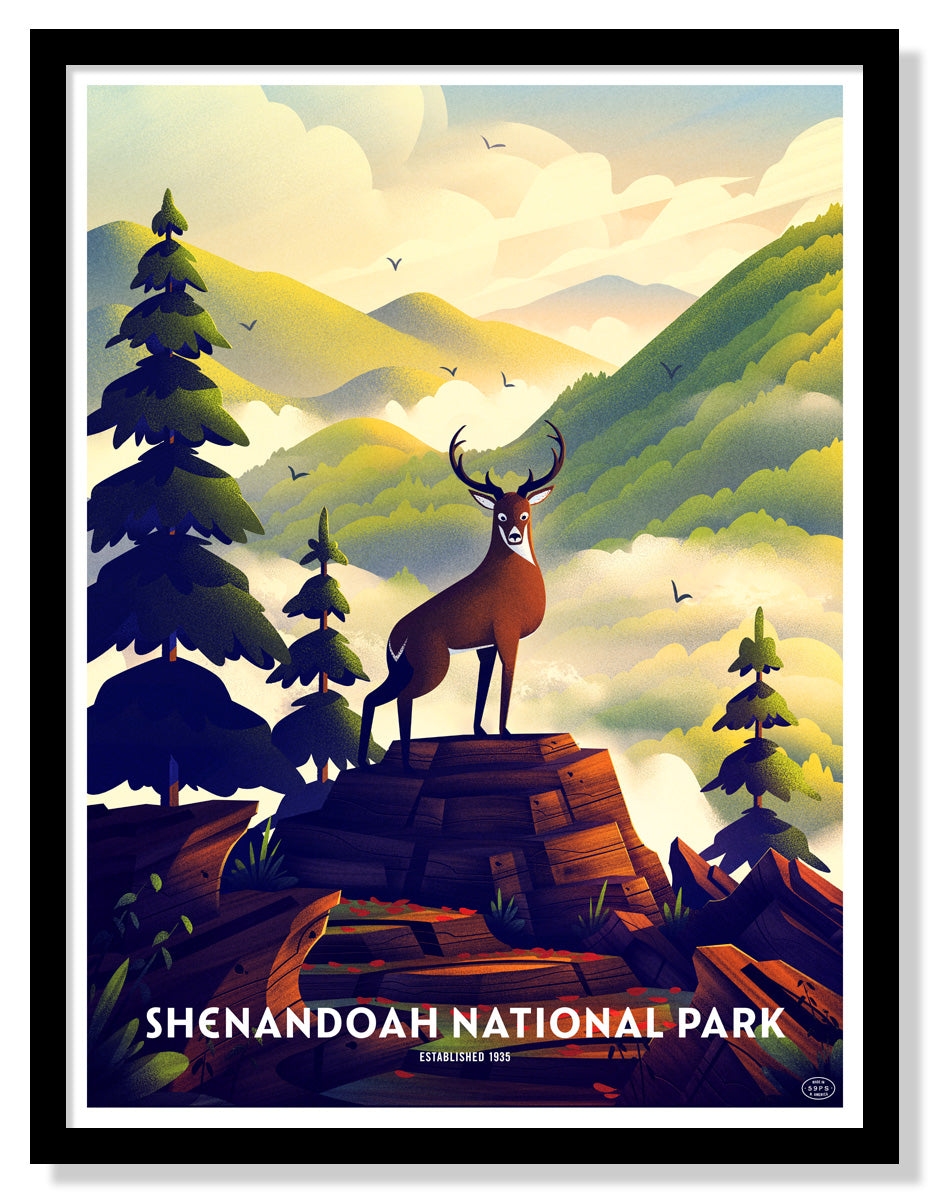 Shenandoah National Park Poster (Deer)
