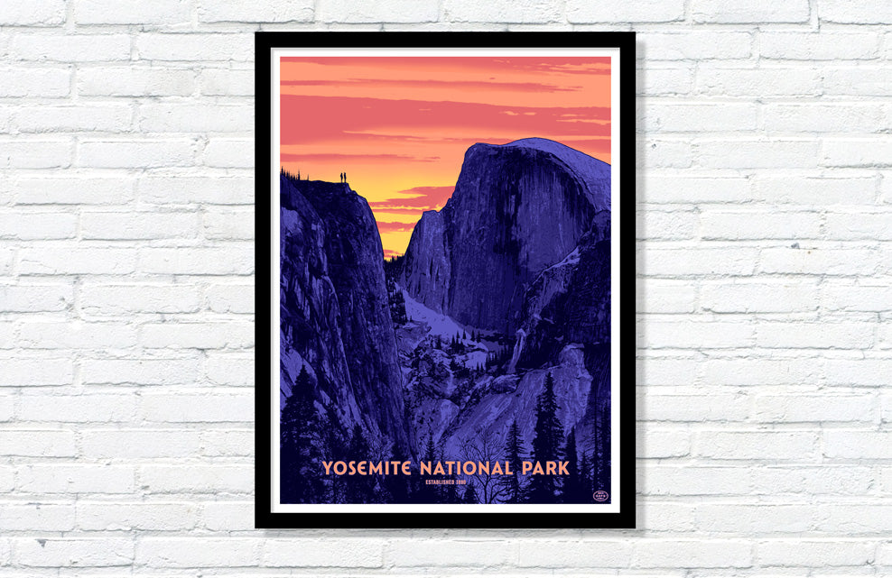 Yosemite National Park Poster (Sunset)